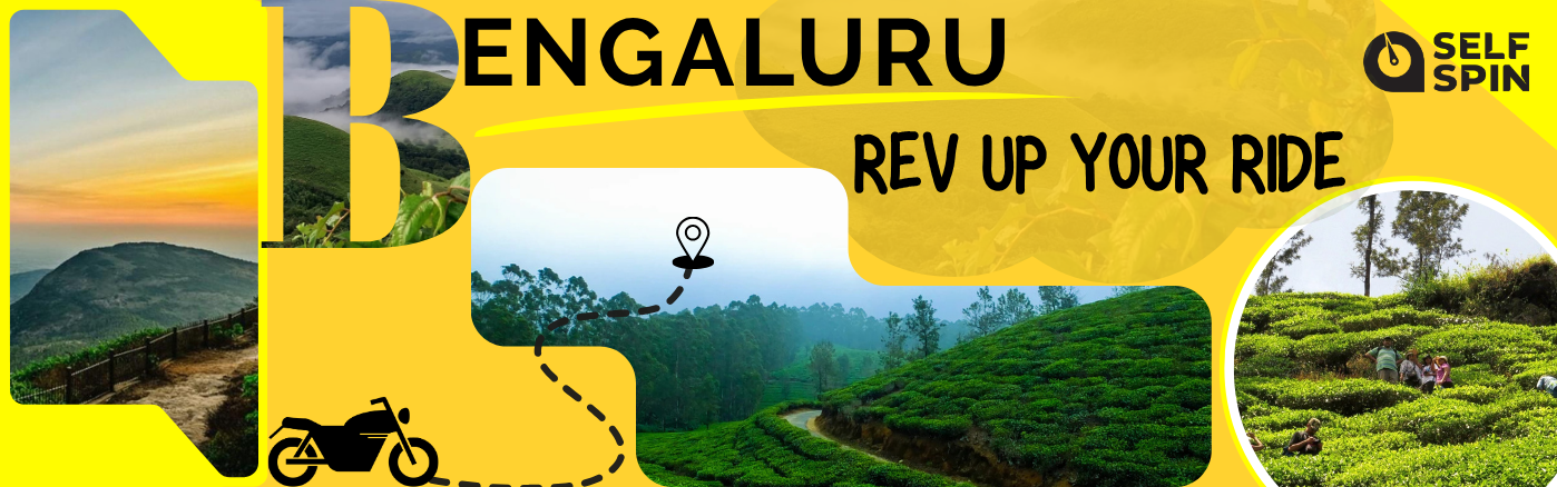 Scenic October Road trip around Bangalore with SelfSpin electric bike on a green hill route